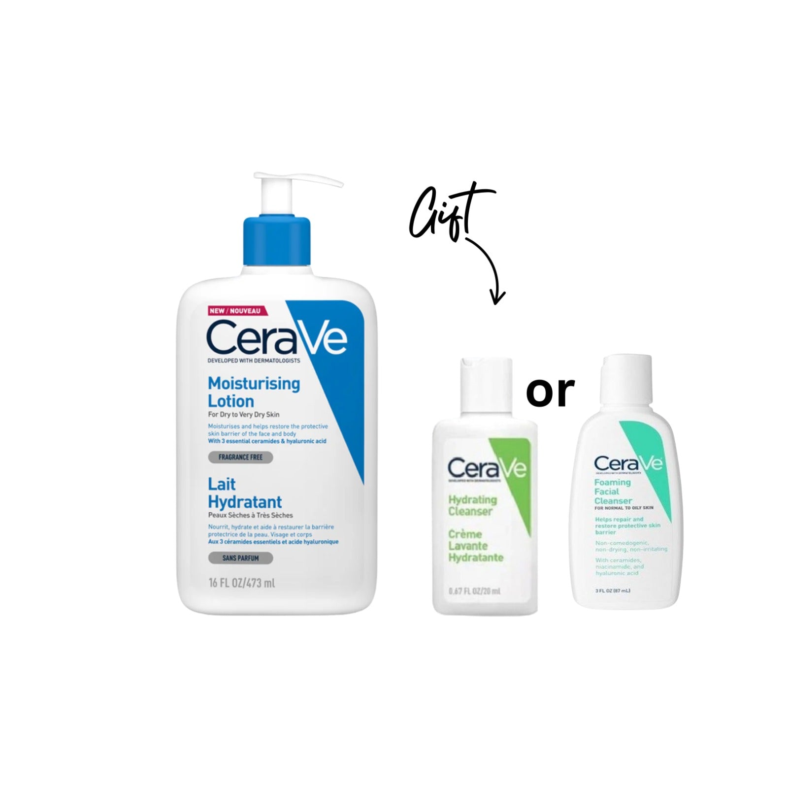 Moisturizing Lotion for Normal to Dry Skin with Hyaluronic Acid + Gift