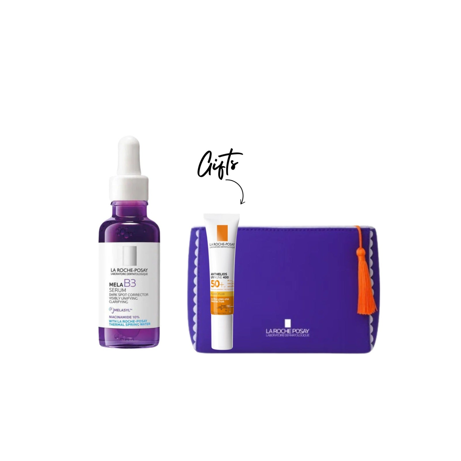Mela B3 anti-dark spots concentrate serum with Niacinamide + Gifts