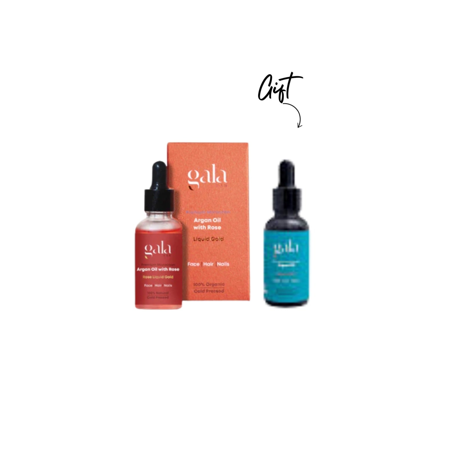 Moroccan Argan Oil with Rose + Moroccan Argan Oil - 100% Organic