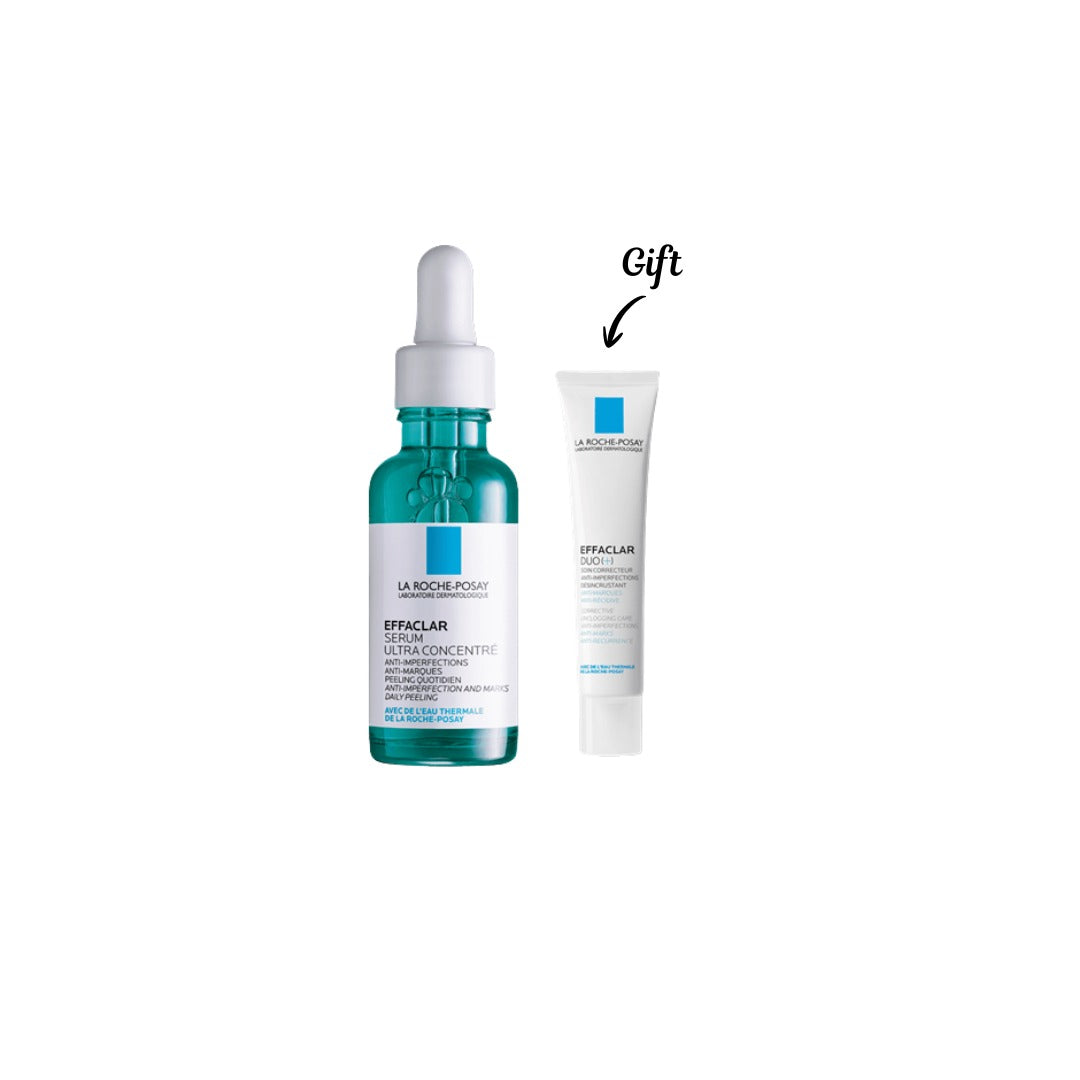 Effaclar Acne Serum with Salicylic Acid and Niacinamide for Oily and Acne Prone Skin + Gift