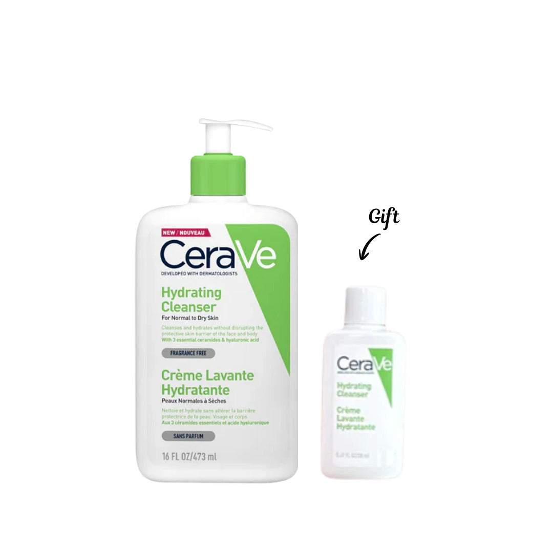Hydrating Cleanser for Normal to Dry Skin with Hyaluronic Acid + Gift