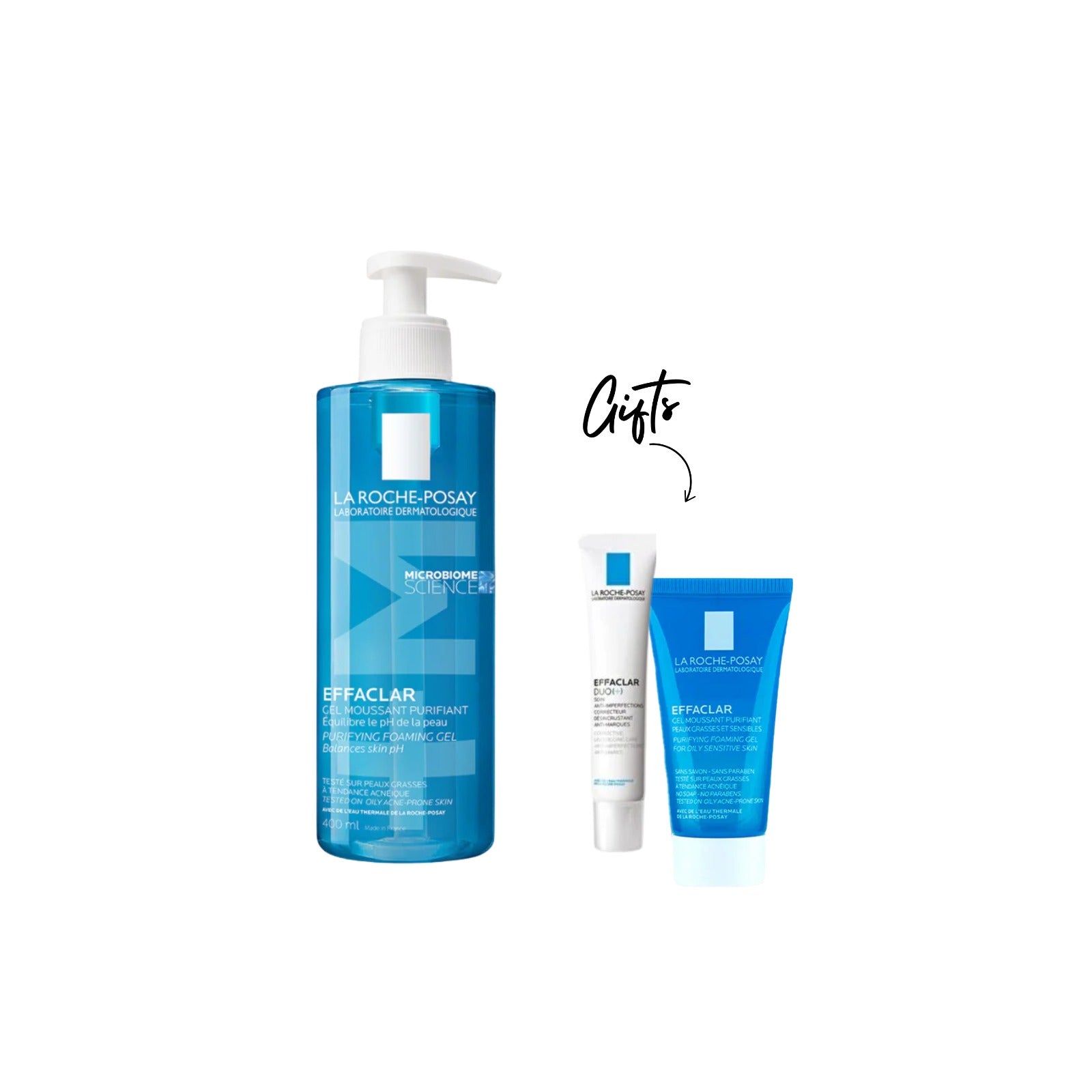 Effaclar Acne Foaming Cleansing Gel for Oily and Acne Prone Skin + Gifts