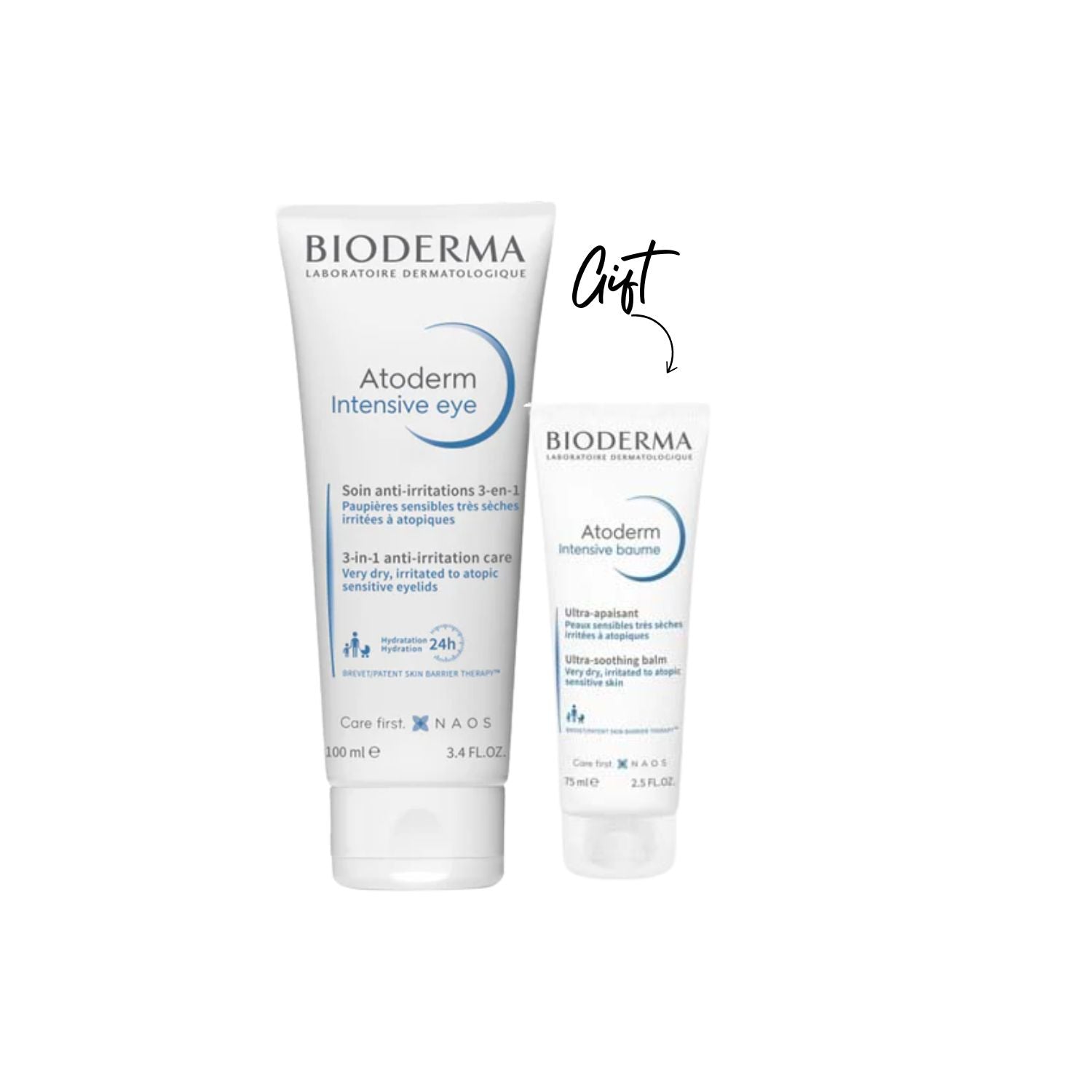 Bioderma - Atoderm Intensive Eye + Atoderm Intensive Baume 75 ML | MazenOnline