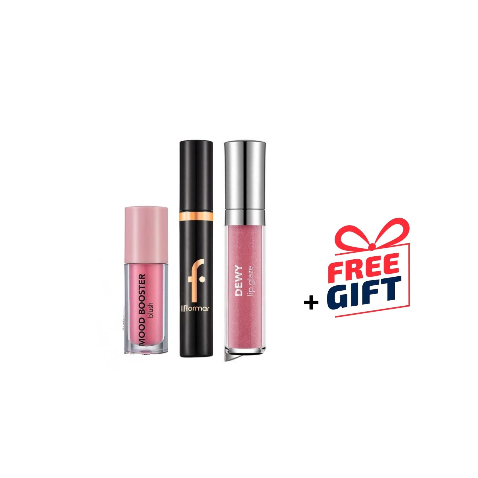 Flormar - Mood Booster Blush + Color Your Life Mascara +Dewy Lip Glaze +Gifts | MazenOnline