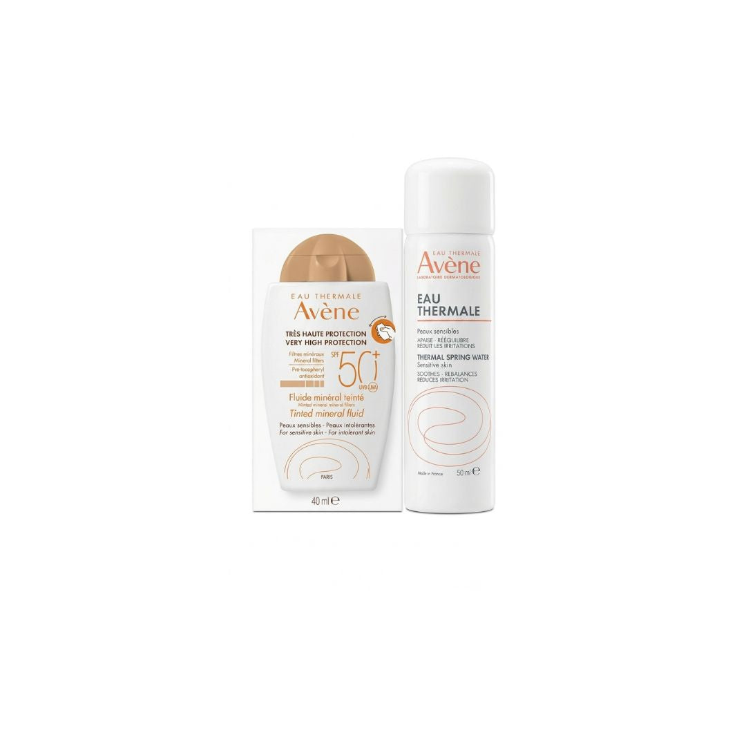 Tinted Mineral Fluid SPF 50+ 40ml +  Thermal Water Spray 50ml