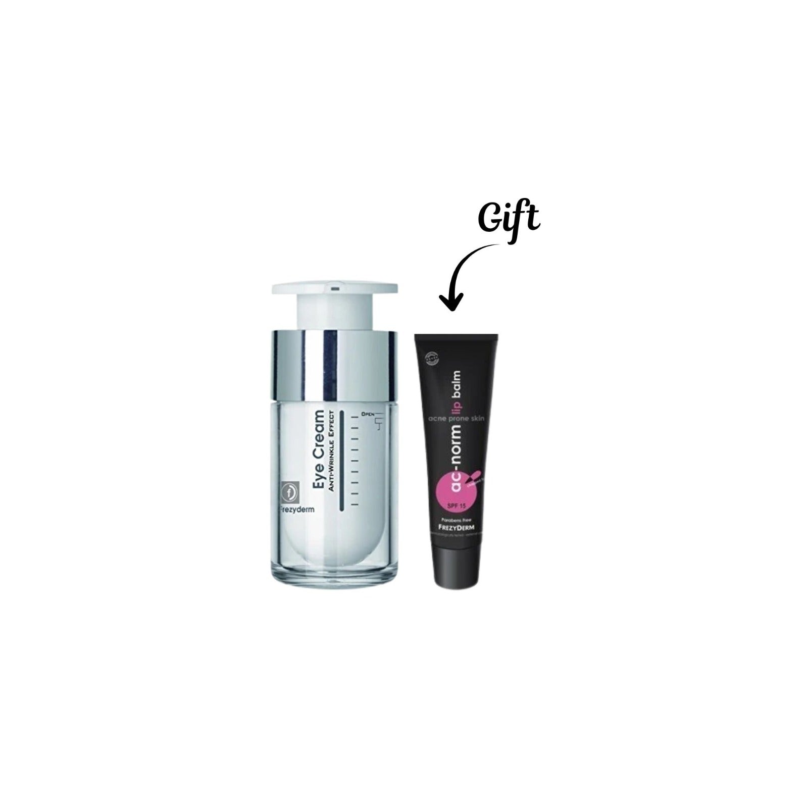 buy anti wrinkles eye cream and get the lip balm for free
