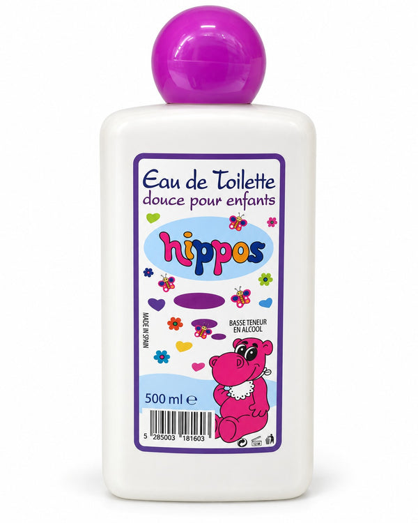 HIPPOS Eau De Toilette bottle with sleek design, showcasing the fragrance's elegant packaging and branding.