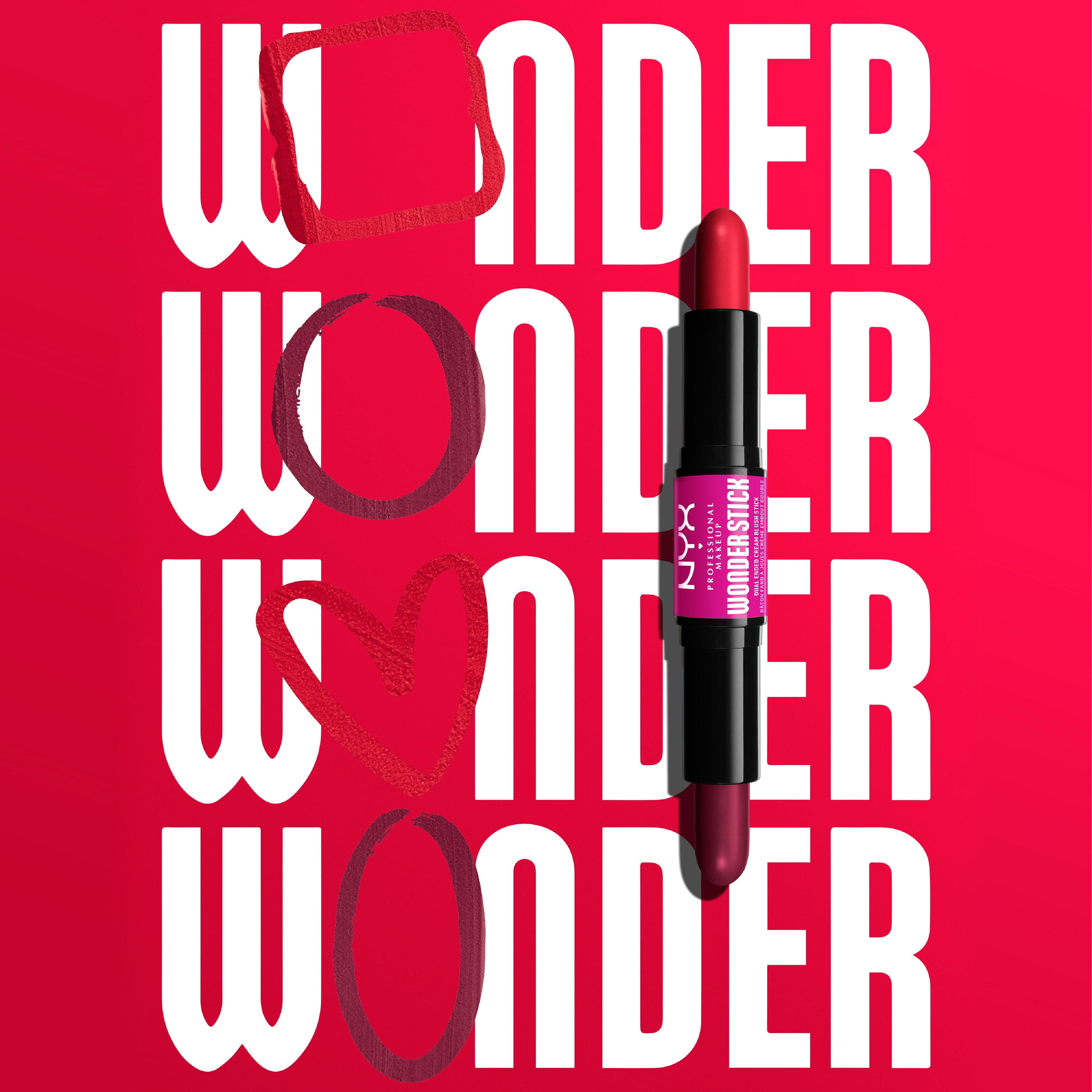 NYX Professional Makeup - Wonder Stick Blush, With Hyaluronic Acid For Hydration, Blendable Texture, Vegan | MazenOnline