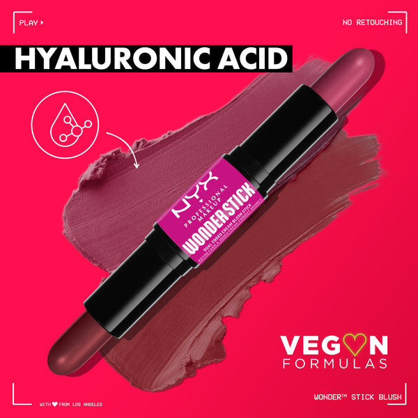NYX Professional Makeup - Wonder Stick Blush, With Hyaluronic Acid For Hydration, Blendable Texture, Vegan | MazenOnline