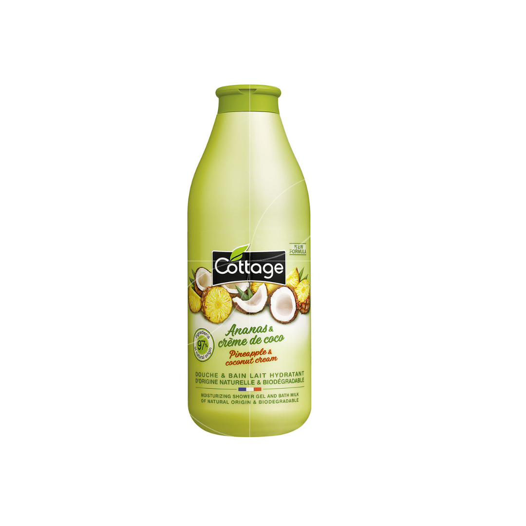 Shower Gel And Bath Milk Pineapple & Coconut Cream - MazenOnline Main image