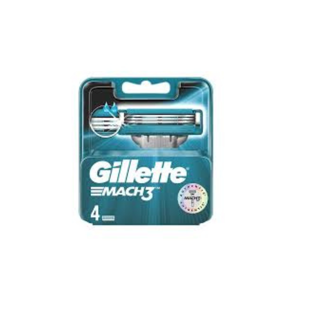 GILLETTE - MACH 3 - 4 CARTIDGE BLADES | MazenOnline