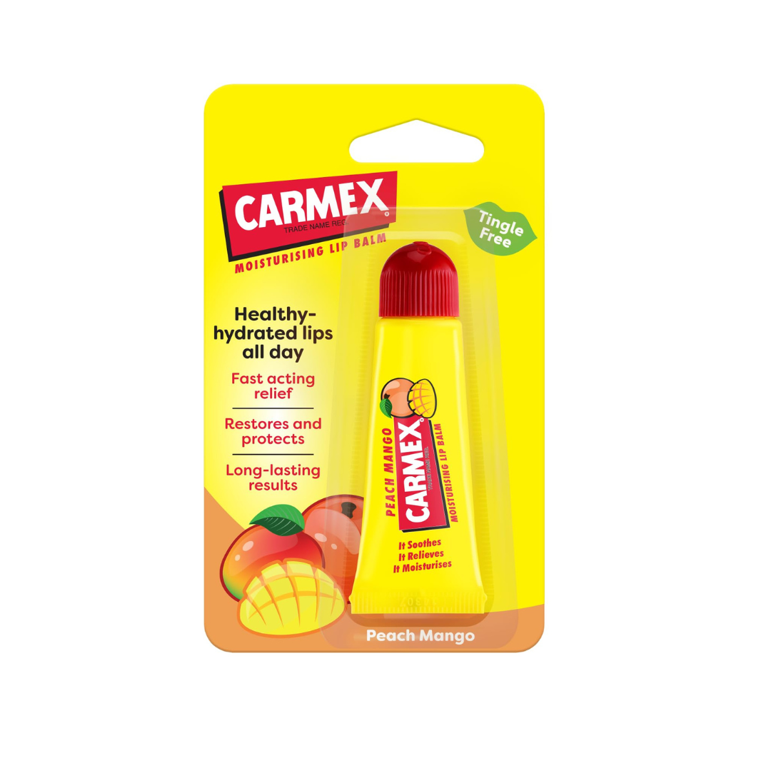 Carmex - Mango & Peach Moisturising Lip Balm Tube | MazenOnline Main image