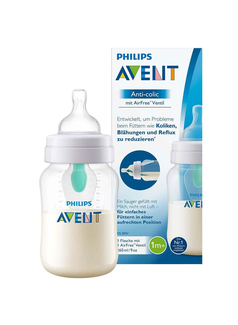260ml  Anti-Colic With AirFree Vent Feeding Bottle Single Pack 1m+ - MazenOnline Main image