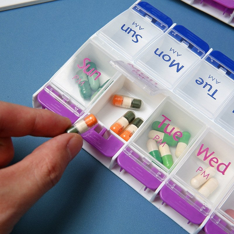AB Care Dual Week 14 AM/PM Weekly Pill Organizer