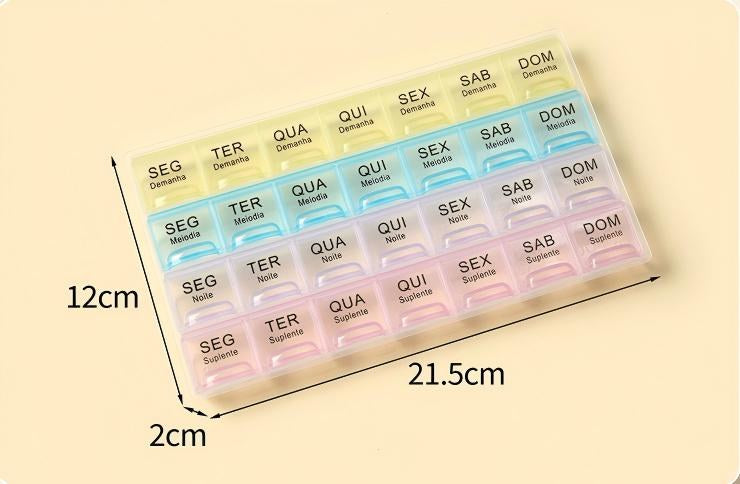 AB Care Twin Week 14 AM/PM Weekly Pill Organizer