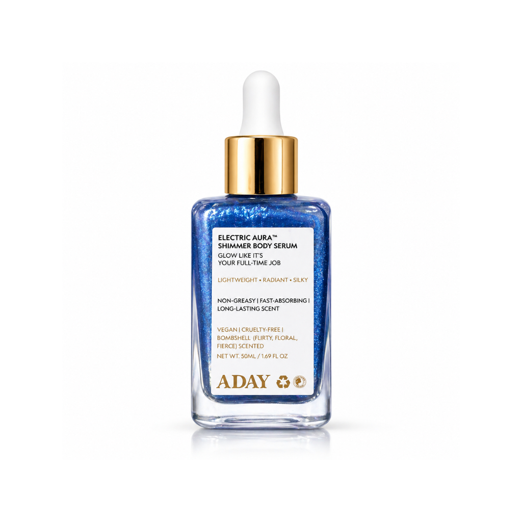 ADAY - Electric Aura Shimmer Body Serum – Radiant Blue Glow | MazenOnline