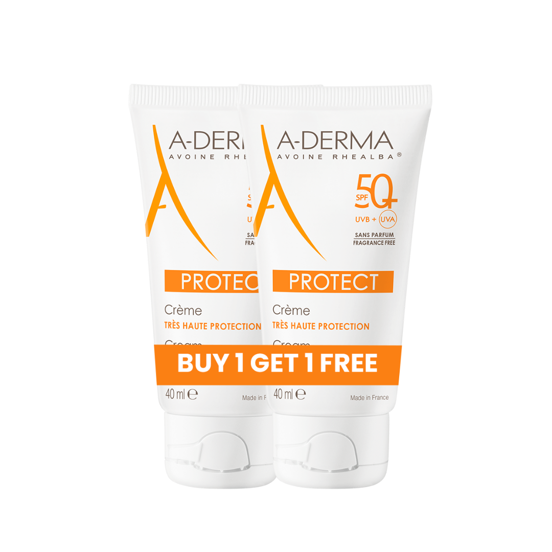 Aderma - A-Derma Buy 1 Get 1 Protect Fragrance Free Face Sunscreen for dry, sensitive skin 40ml | MazenOnline