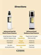 COSRX - Advanced Snail Radiance Dual Essence | MazenOnline