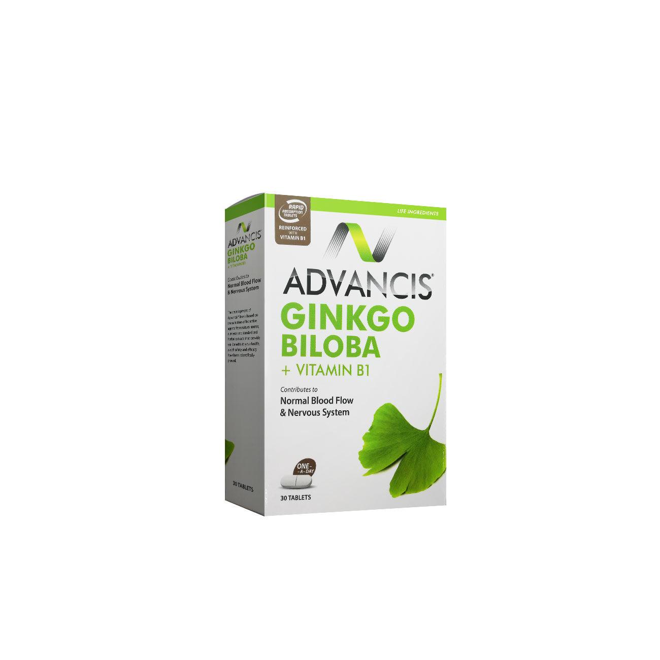 Advancis Ginkgo Biloba + Vitamin B1 - MazenOnline {{ shop.address.country }} Main image