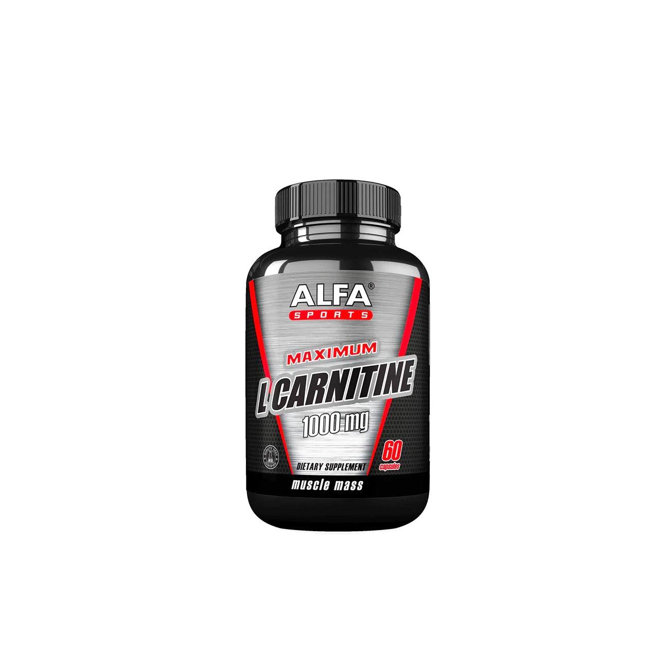 Alfa L-CARNITINE 1000MG X60CAPS - MazenOnline {{ shop.address.country }} Main image