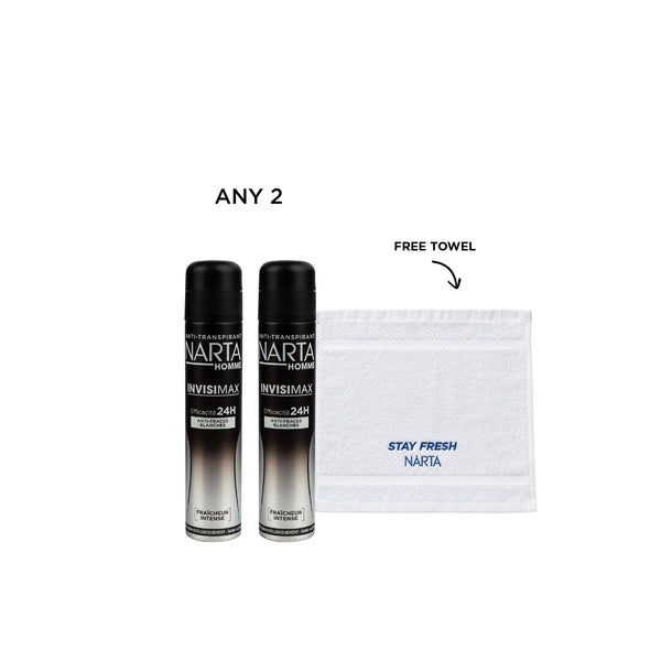 Narta deodorant spray, 2-pack product image on a clean background