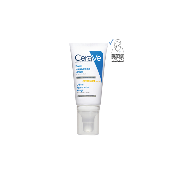 CeraVe - CeraVe AM Facial Moisturizing Lotion SPF50 for Normal to Dry Skin 52ml | MazenOnline