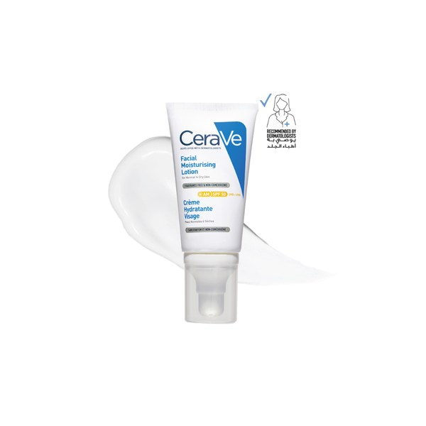 CeraVe - CeraVe AM Facial Moisturizing Lotion SPF50 for Normal to Dry Skin 52ml | MazenOnline