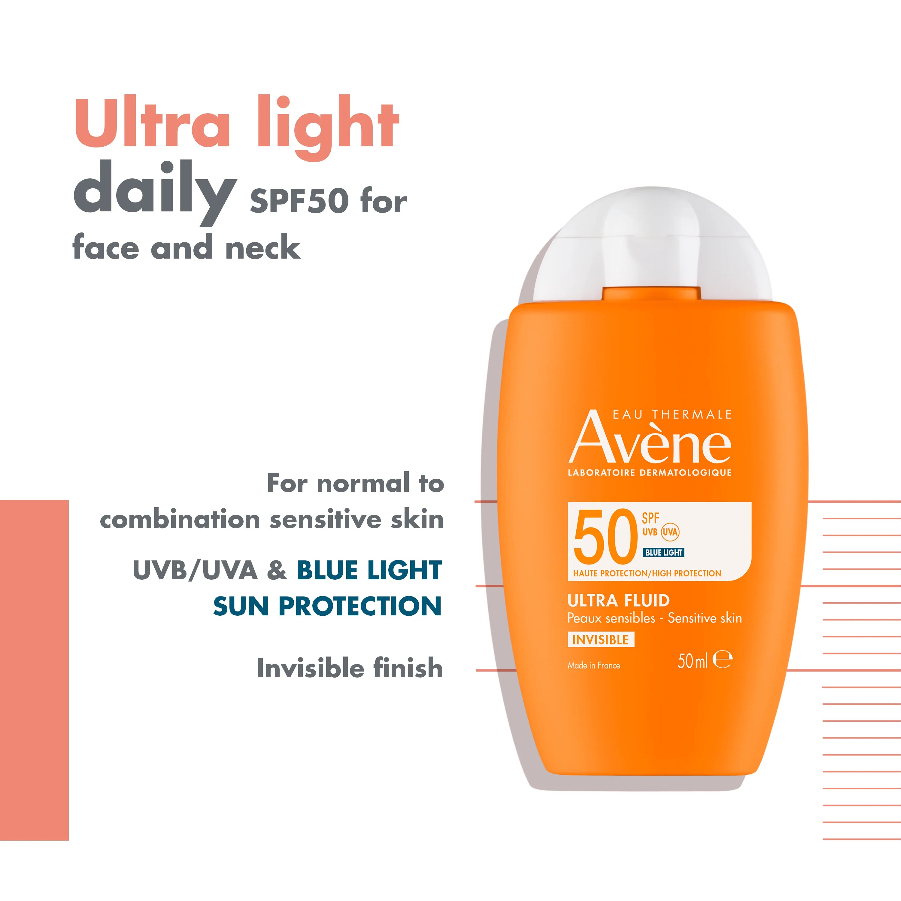 Avène - Avene Ultra Fluid Invisible SPF50 | MazenOnline