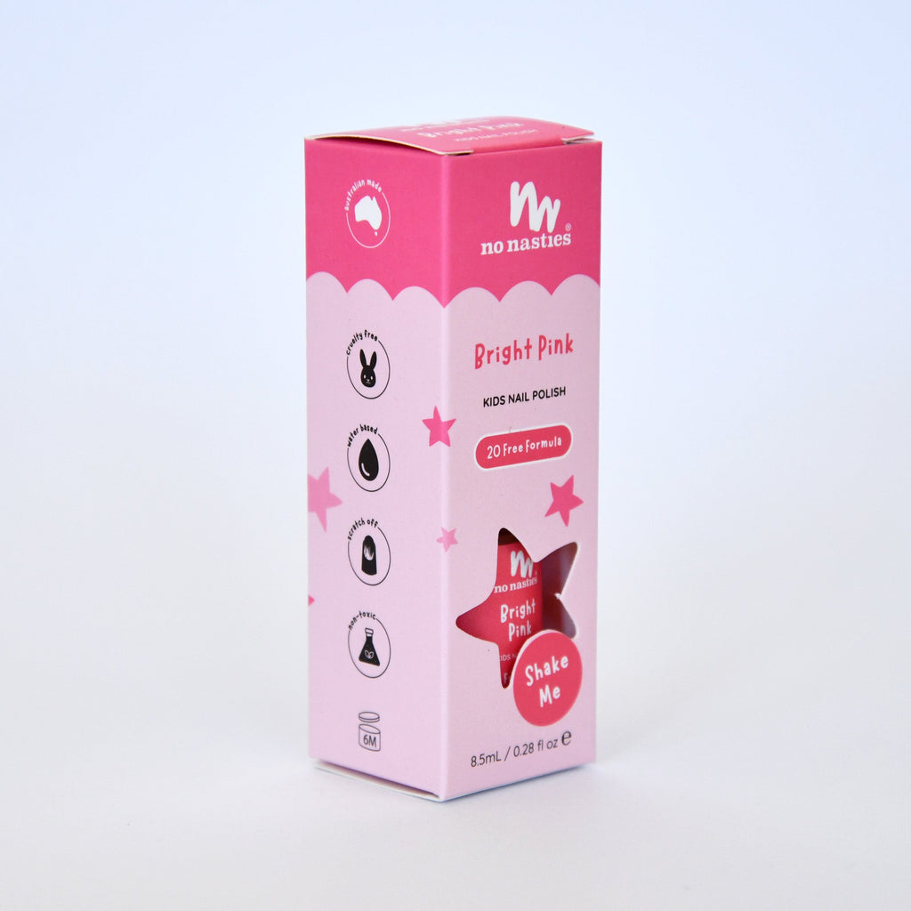 Bright Pink Water-Based, Scratch off Nail Polish for Kids - 8.5ml