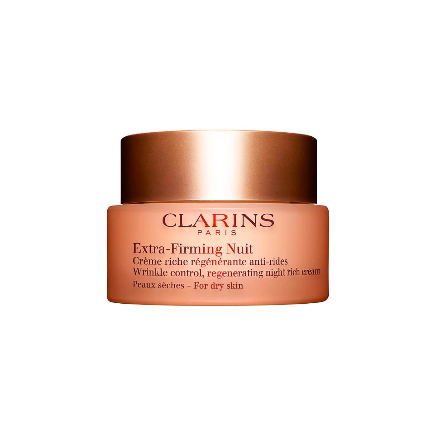Clarins Extra-Firming Nuit - Wrinkle Control Regenerating Night Rich Cream for Dry Skin - MazenOnline {{ shop.address.country }}