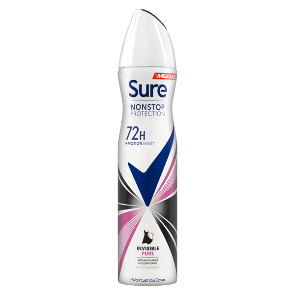 Invisible Pure Nonstop Protection Antiperspirant Deodorant Spray - MazenOnline