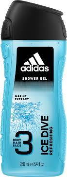 Shower Gel 3-in-1 ICE DIVE Refreshing Marine Extract, 250ml - MazenOnline