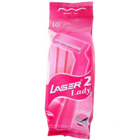Laser - Lady disposable 2-blade shaver 10 pieces | MazenOnline