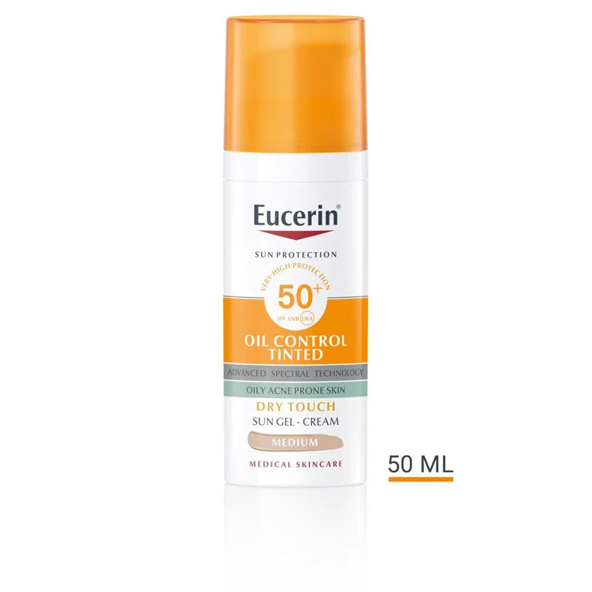 Eucerin - Sun Face Oil Control Tinted Medium SPF 50+ | MazenOnline