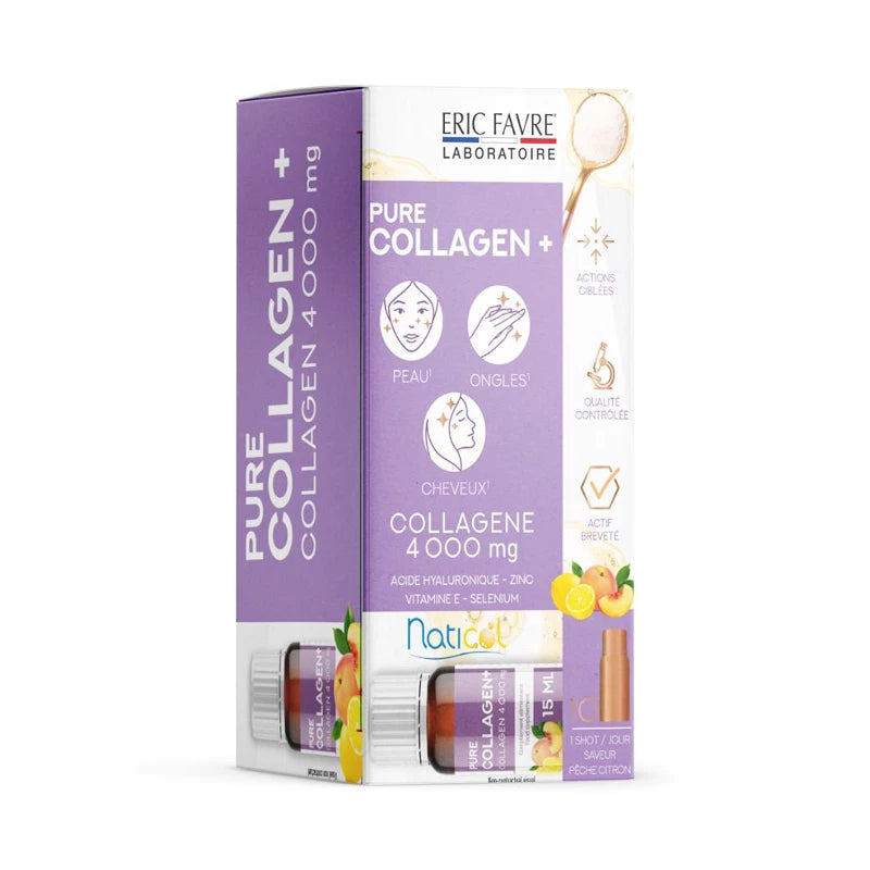 Eric Favre - Pure Collagen + Skin, Nails & Hair 10 Shot | Mazenonline | #1 Online Health And Beauty