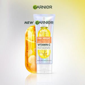Garnier - Garnier Fast Bright Serum Cleanser - Dual Action Foam Cleanser, Brightens in 1 Wash - For All Skin Types, Even Sensitive Skin - 100 ml | MazenOnline