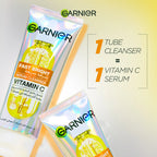 Garnier - Garnier Fast Bright Serum Cleanser - Dual Action Foam Cleanser, Brightens in 1 Wash - For All Skin Types, Even Sensitive Skin - 100 ml | MazenOnline
