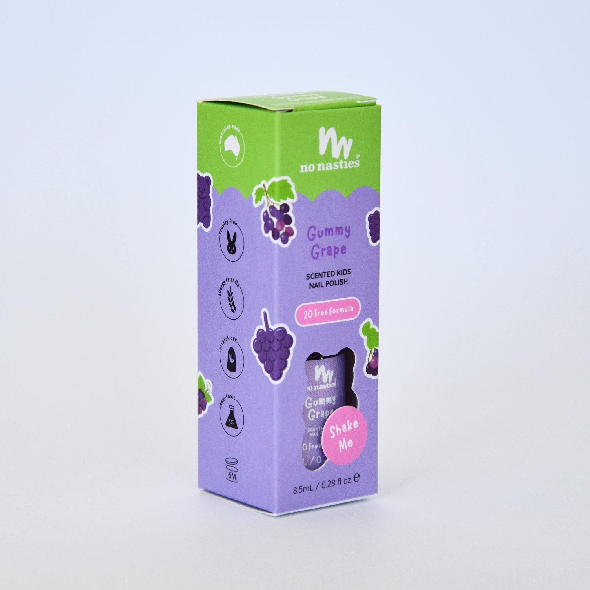 Toxin Free Scented Kids Polish - Gummy Grape - Purple