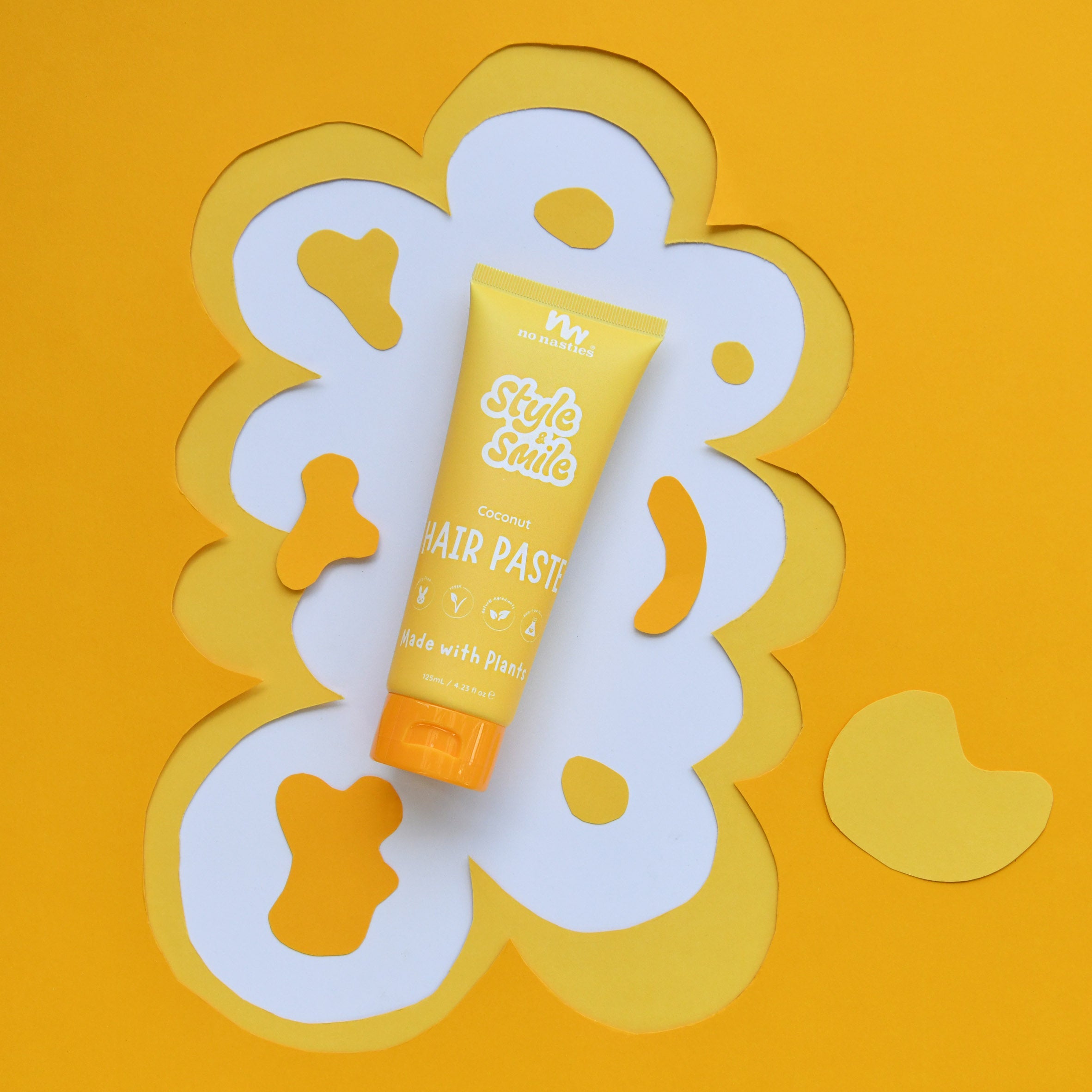 No Nasties Kids Plant Based Hair Paste in Fresh Coconut and Zesty Lime  |  125ml