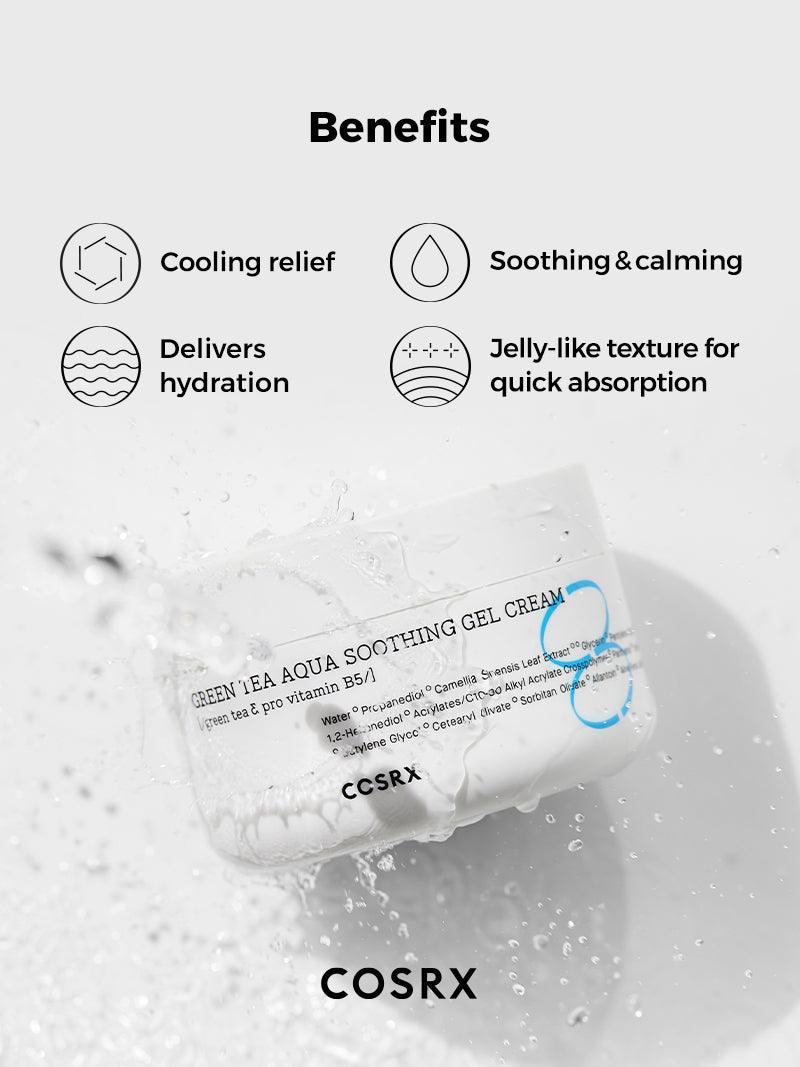 COSRX - Hydrium Green Tea Aqua Soothing Gel Cream | MazenOnline