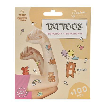 Isabelle Laurier Temporary Tattoos – Bruno the Bear