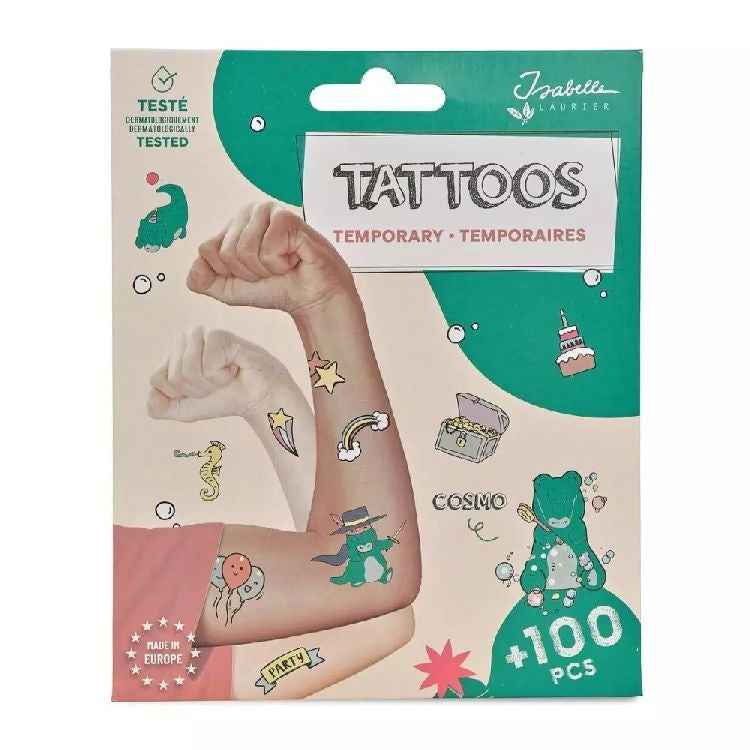 Isabelle Laurier Temporary Tattoos – Cosmo the Crocodile