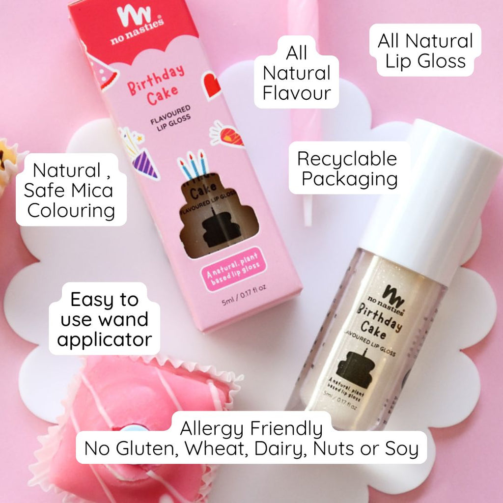 Natural Lip Gloss Birthday Cake