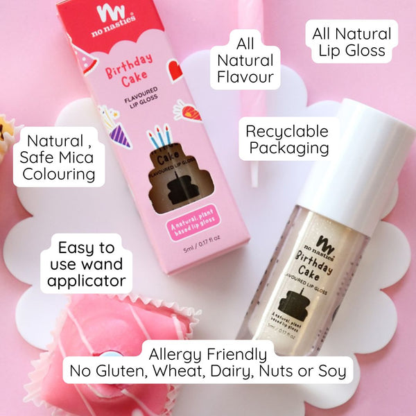 Natural Lip Gloss Birthday Cake