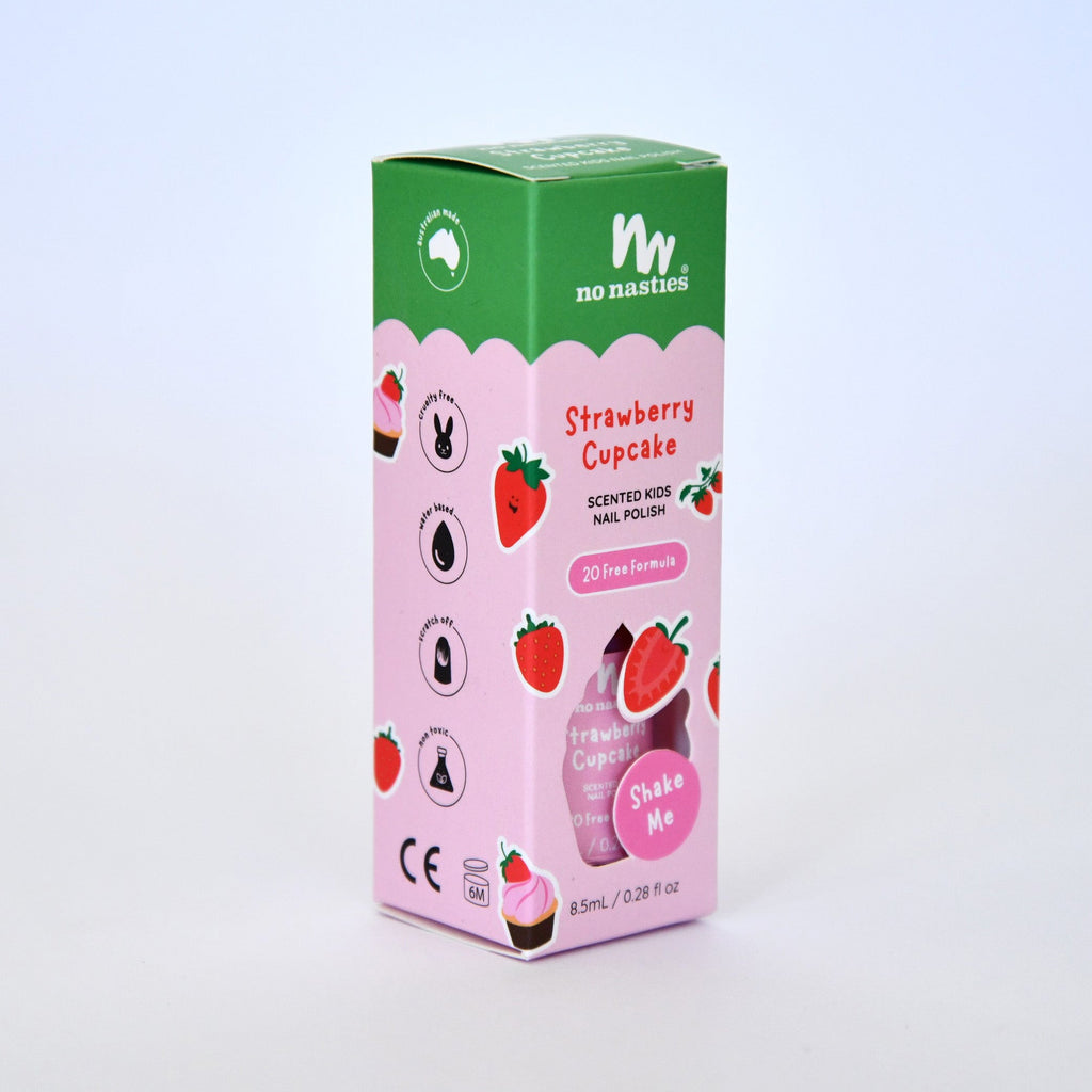 Toxin Free Scented Kids Polish Strawberry Cupcake - Pastel Pink