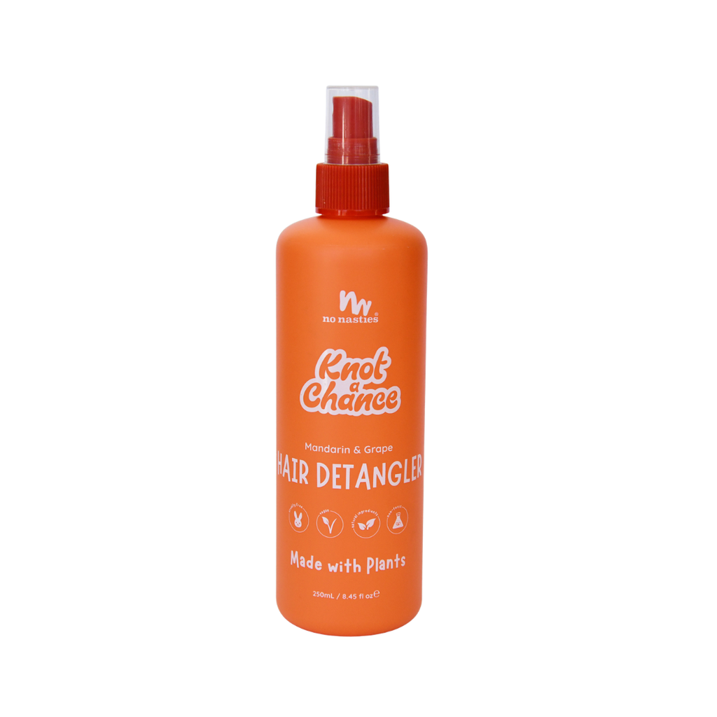No Nasties Kids Hair Detangling Spray in Mandarin and Grape 250ml