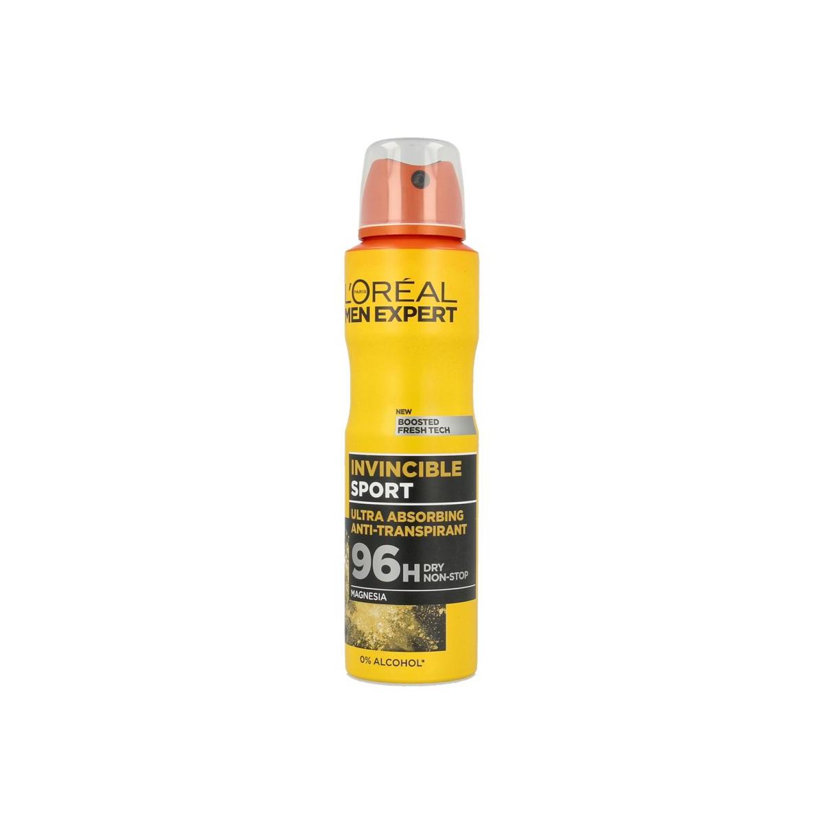 L'Oréal Paris - Men Expert Invincible Sport 96Hr Deodorant Spray | MazenOnline Main image