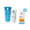 Buy Effaclar Acne Foaming Cleansing Gel for Oily and Acne Prone Skin + Effaclar MAT Mattifying Moisturizer for Oily Skin Get Anthelios Uvmune400 Invisible Fluid Sunscreen SPF50+