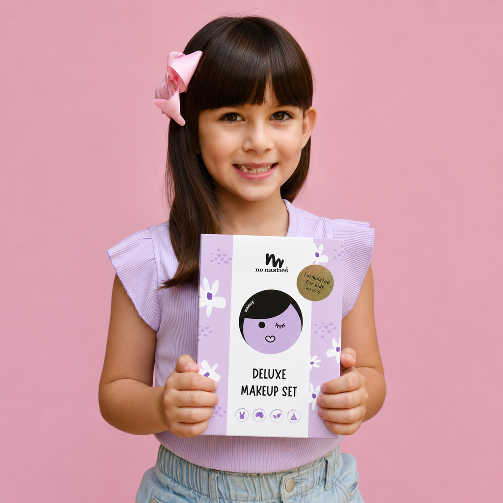 Nancy Purple Natural Pressed Powder Kids Makeup Palette Kit