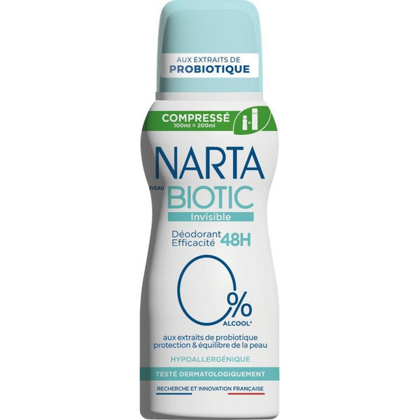 Narta - Déodorant Biotic Invisible Hypoallergénique | MazenOnline